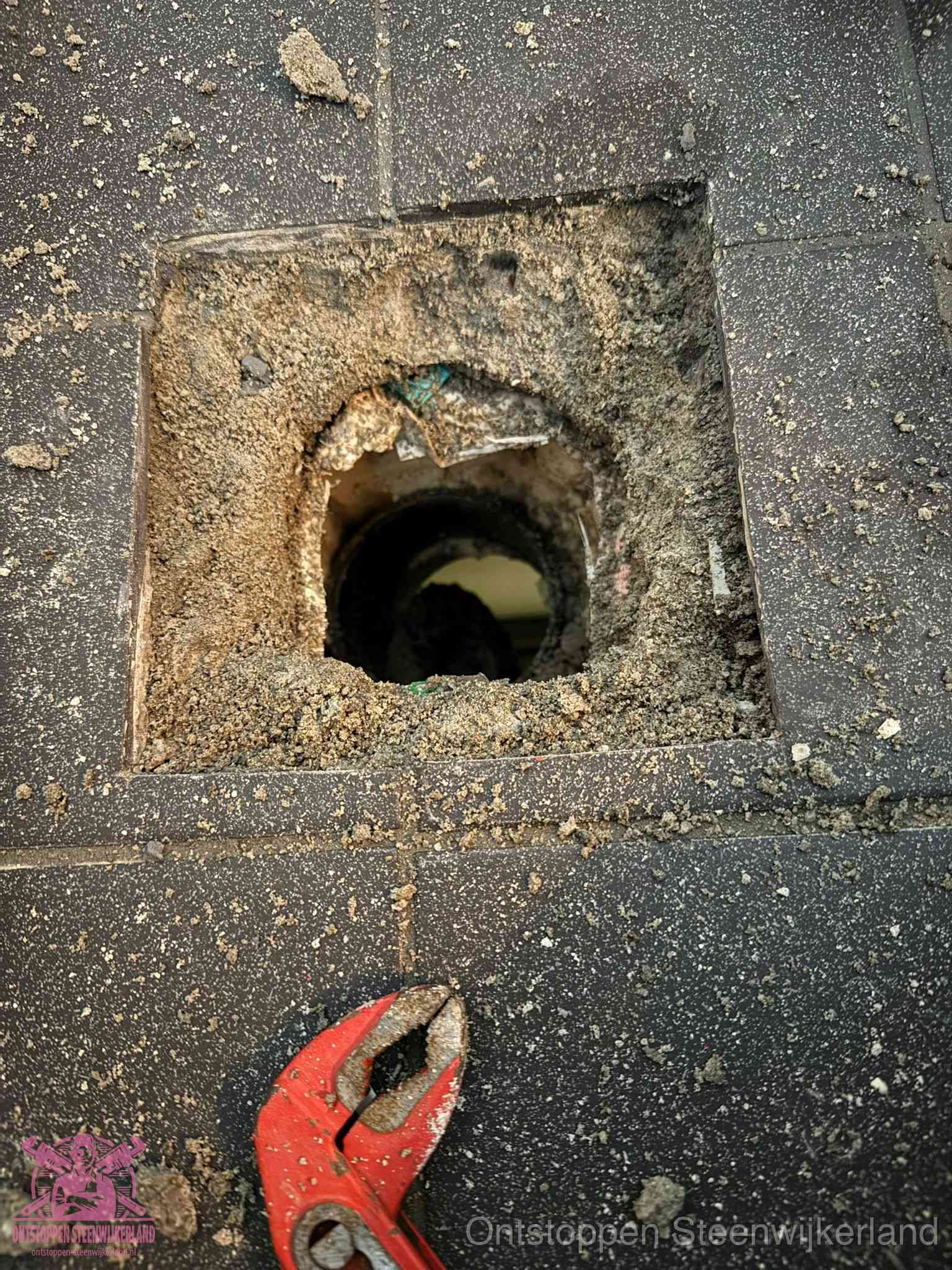 Rioolputje erfgrens eigendom in Steenwijkerland