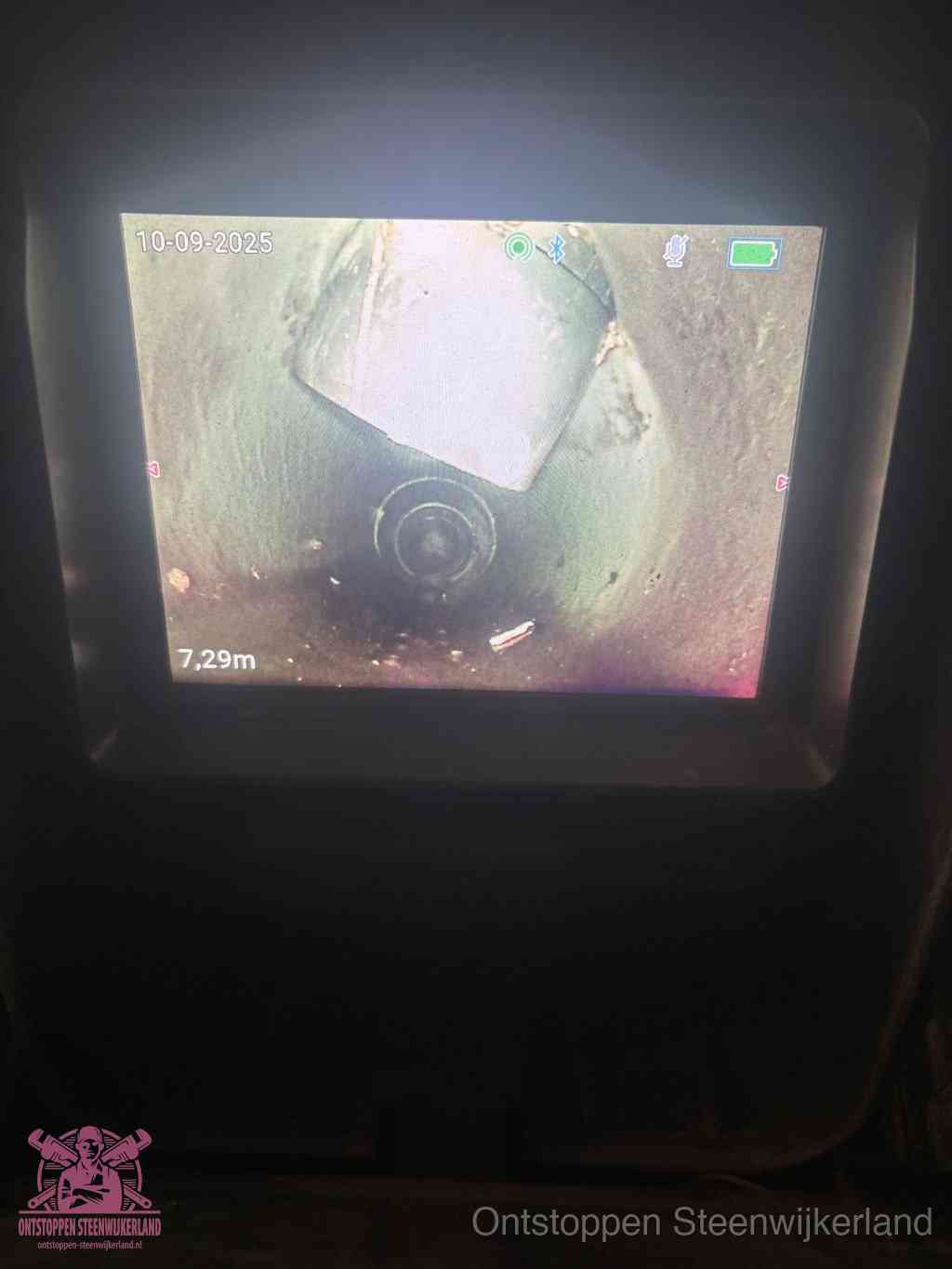 Rioolverzakking camerabeeld in Steenwijkerland